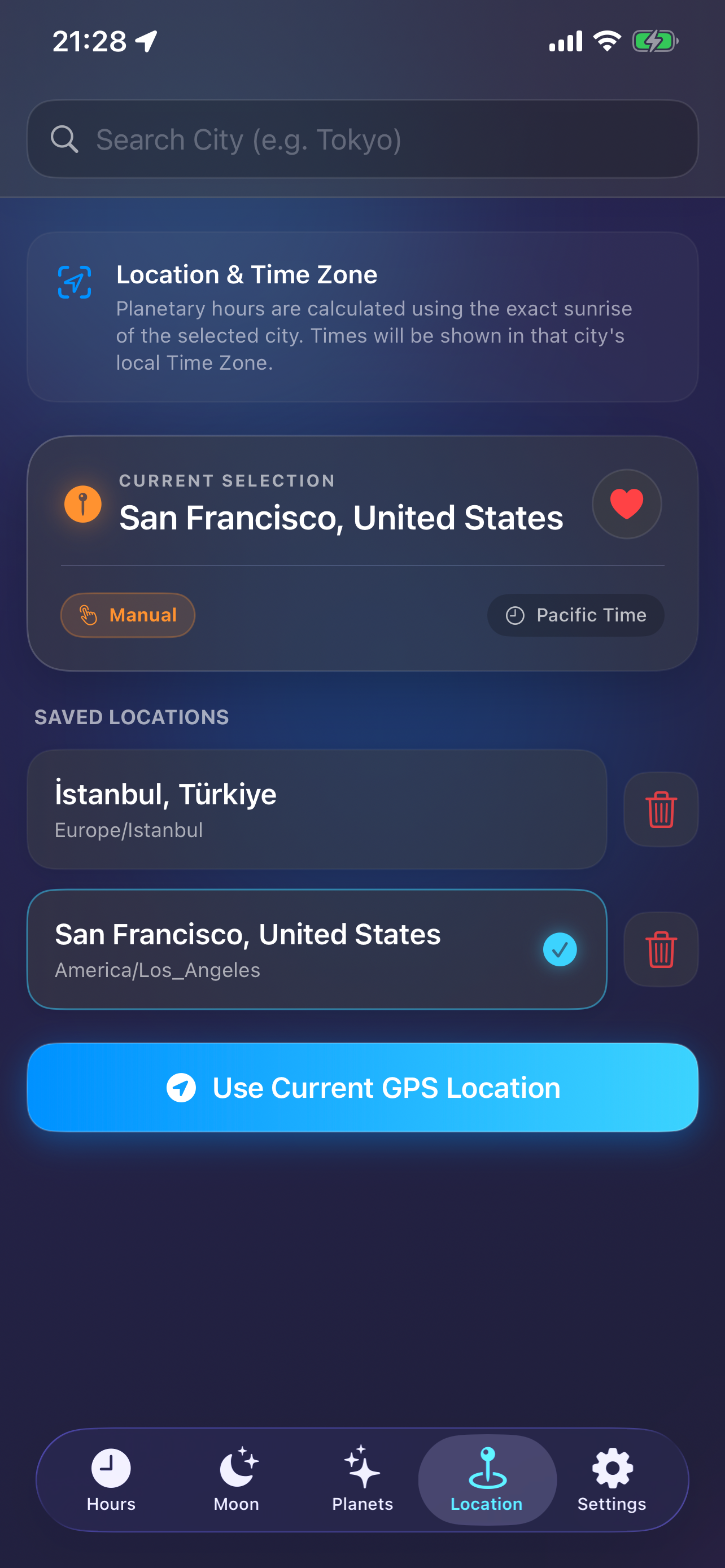 Sunrise-exact hours for your spot — or any city on Earth.